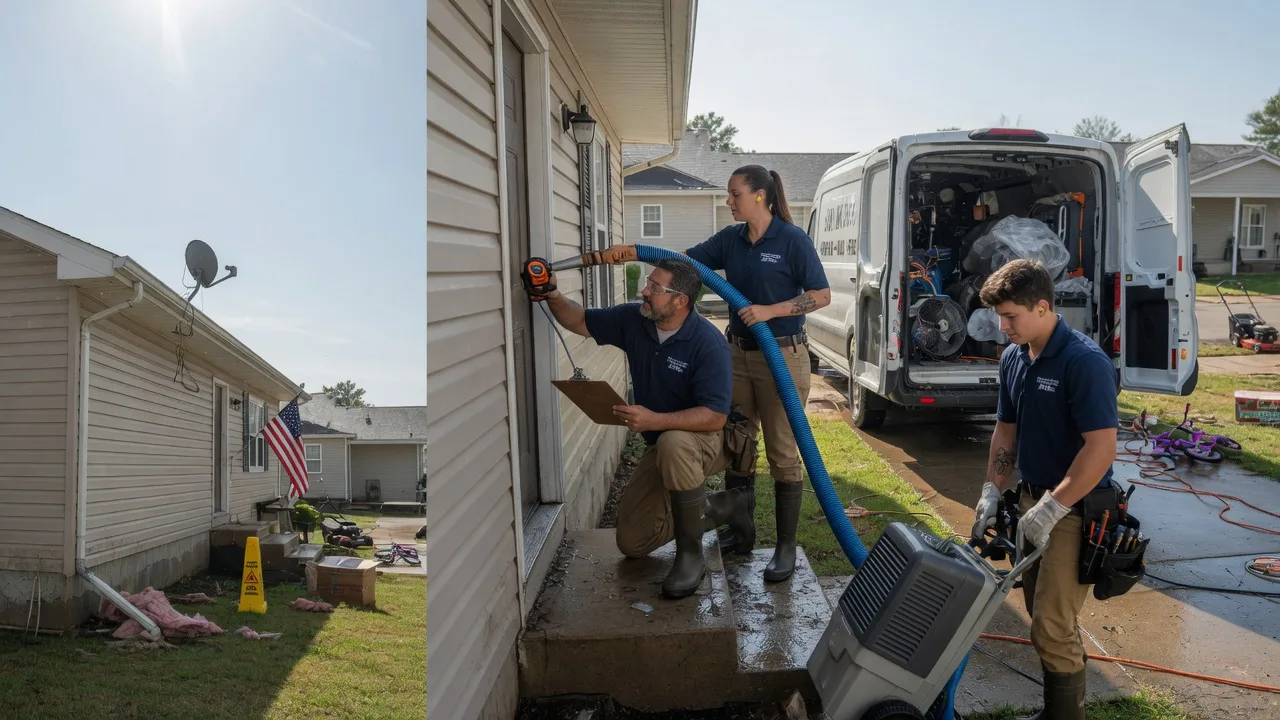 Ceiling Water Damage Restoration in Vaughnsville, OH near me